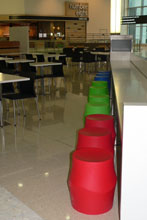 Chuckle stools at Chch Airport